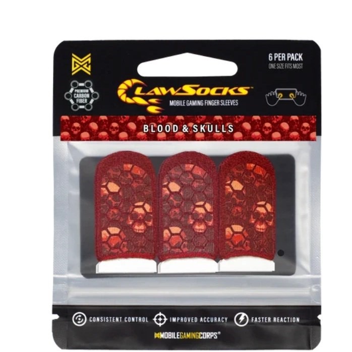 آستین انگشتی بازی موبایل ClawSocks Blood & Skull