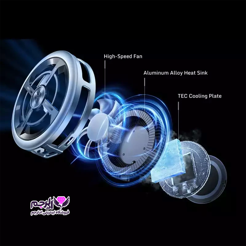 فن ردمجیک 6 Air Magnetic از بغل